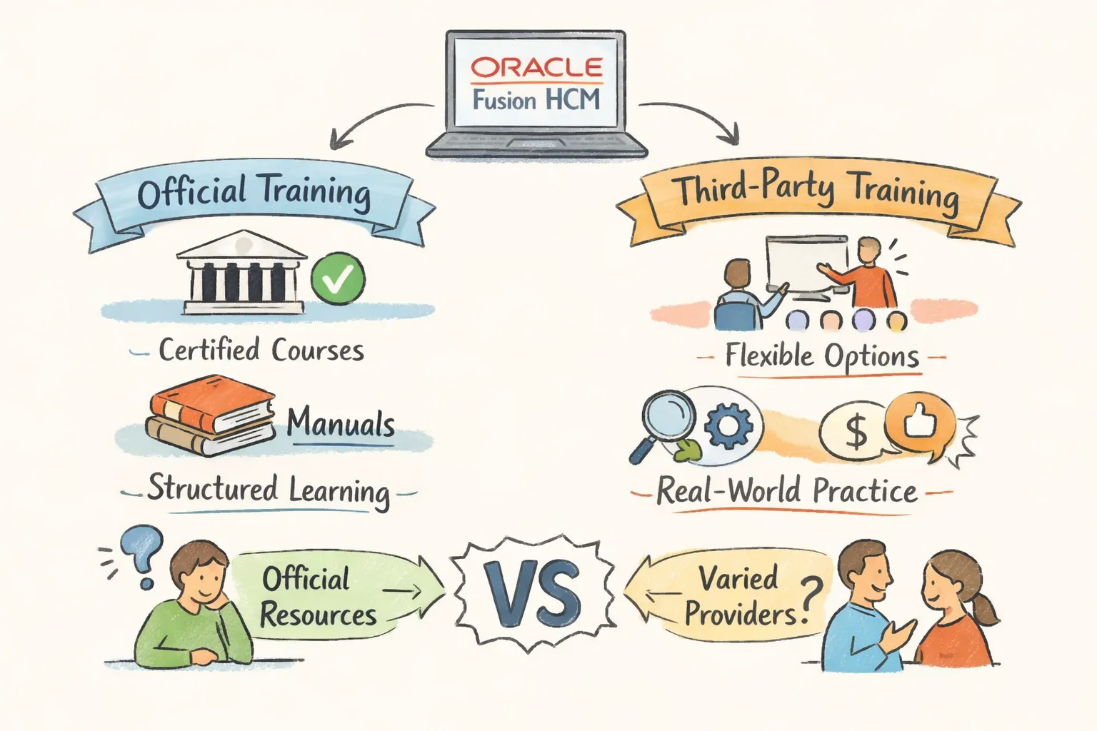 Oracle Fusion HCM Training: Official vs Third‑Party Guide